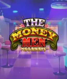 Experience the exciting world of The Money Men Megaways game by Pragmatic Play, featuring a bold logo with glittering stars against a stylish background. This graphic portrays the glamour and excitement of high-stakes gambling with its stunning ambiance and design. Ideal for slot game lovers looking for a taste of Vegas. 