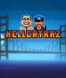 Explore the action-packed world of the Hellcatraz game by Relax Gaming, highlighting a quirky prisoner and a guard with the infamous Alcatraz prison and San Francisco skyline in the background. This image portrays the light-hearted escapade of an Alcatraz-inspired game, ideal for those who enjoy playful themes, providing a entertaining escape. 